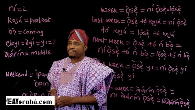 In this lesson, I taught about "Week"...