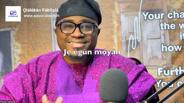 Jẹ ẹ̀gún mọ́yán