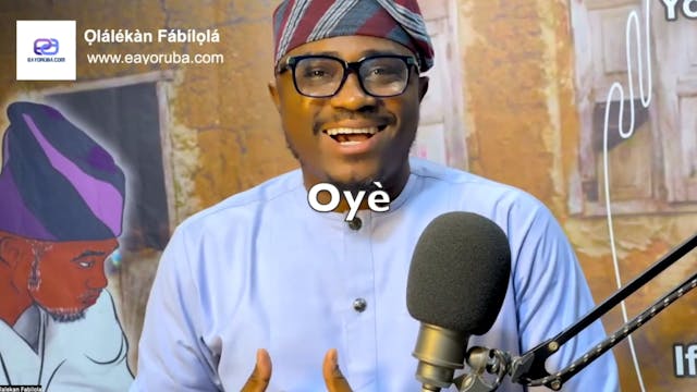 Explaining "oyè = title" and ways of...