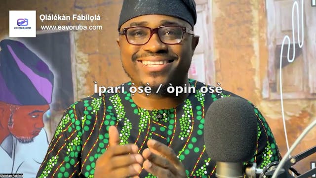 Iparí ọ̀sẹ̀, òpin ọ̀sẹ̀ = Weeke...