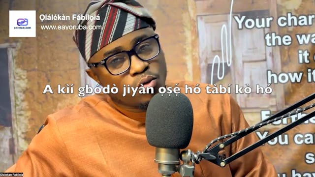 A kìí gbódò jiyàn ọṣẹ́ hó ta...