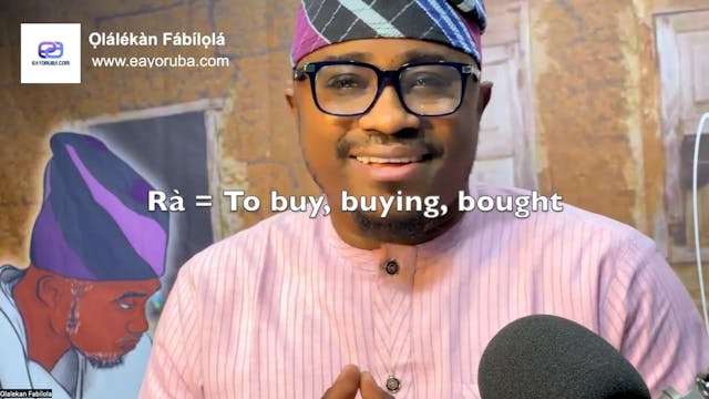 Rà = To buy, buying, bought