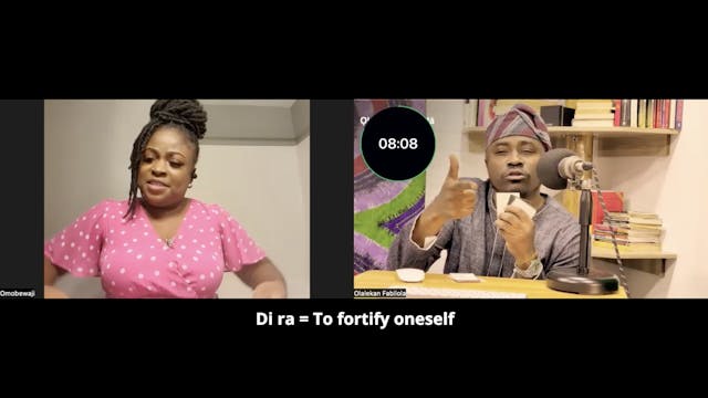 Ọmọ́bọ́sẹ̀dé came to speak Yoruba wit...