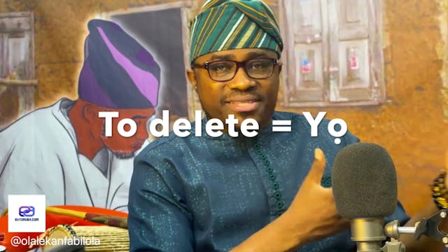 Yọ =  Delete, remove