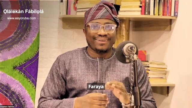 Watch how I explained "Faraya = To fl...