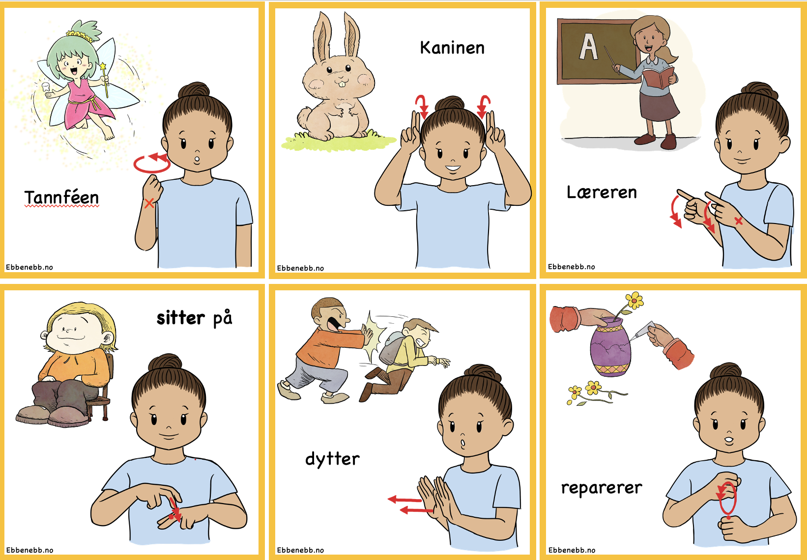 Setningsspill: Generelle ord