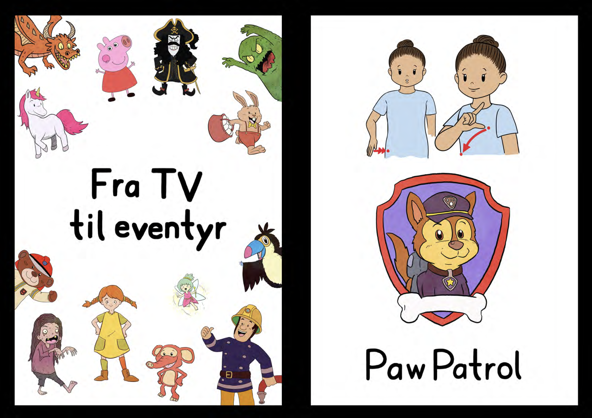 Tegnkort (A5): Fra TV til eventyr