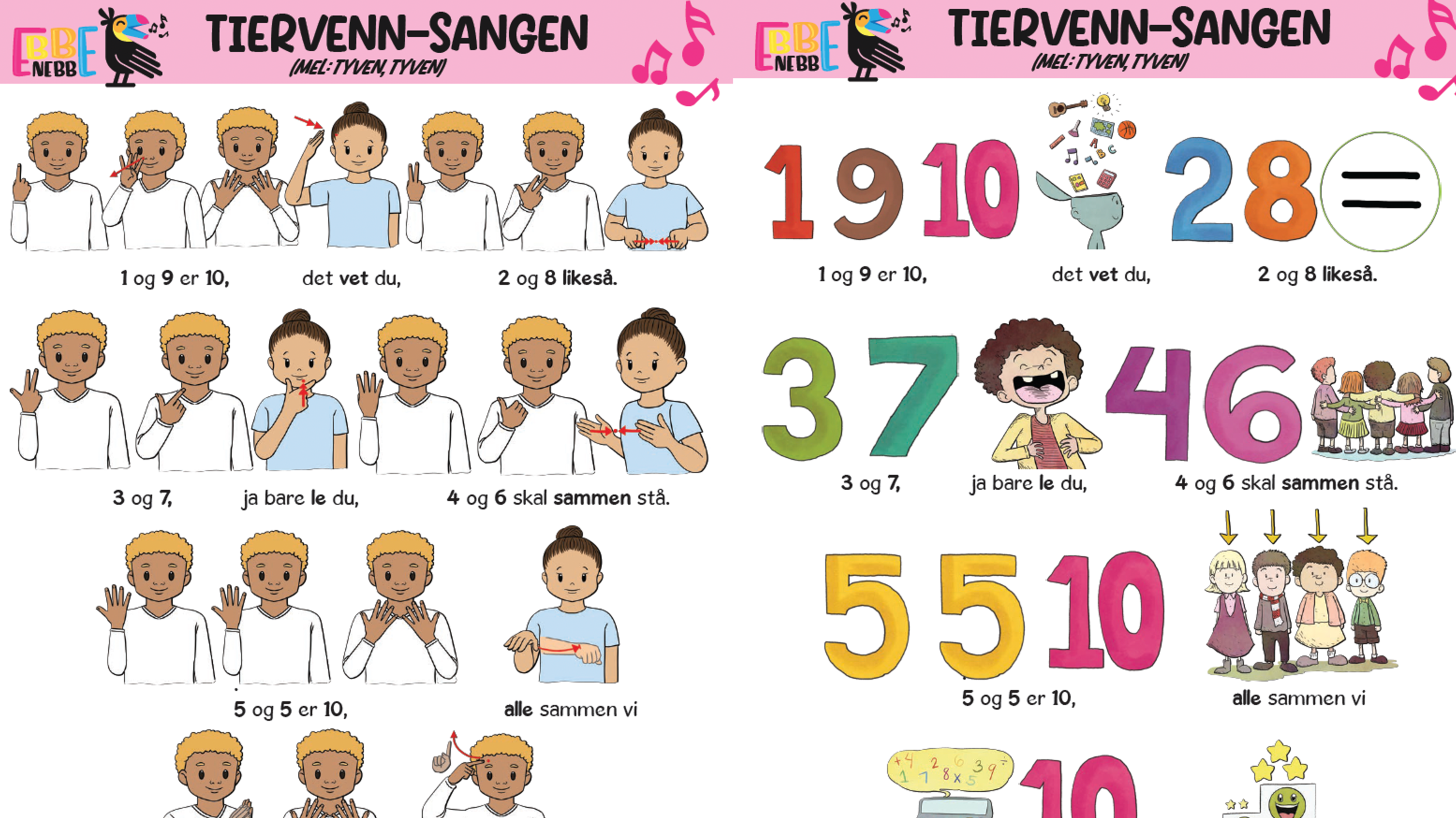 SANGKORT: Tiervenn-sangen