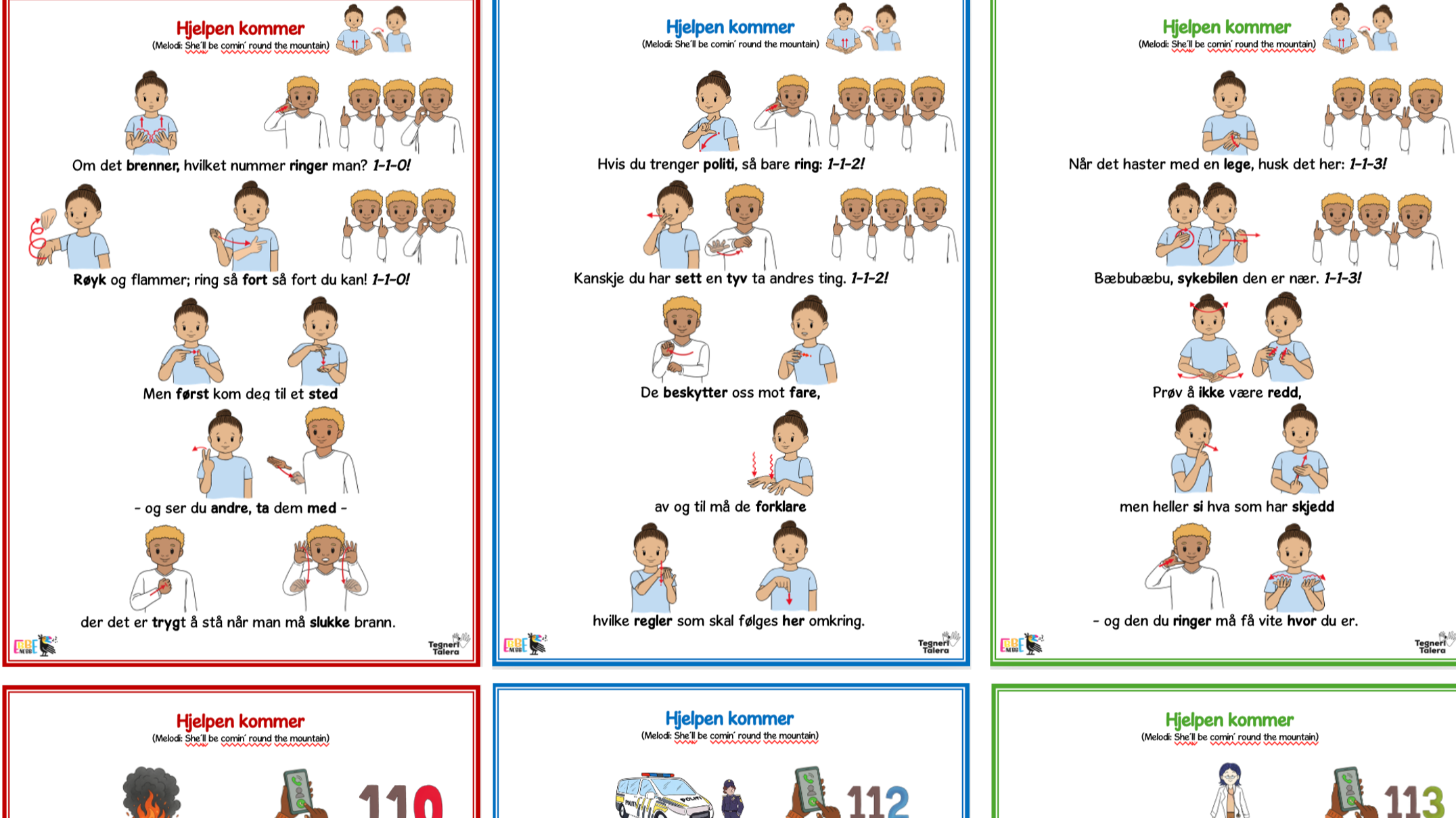 SANGKORT: Hjelpen kommer