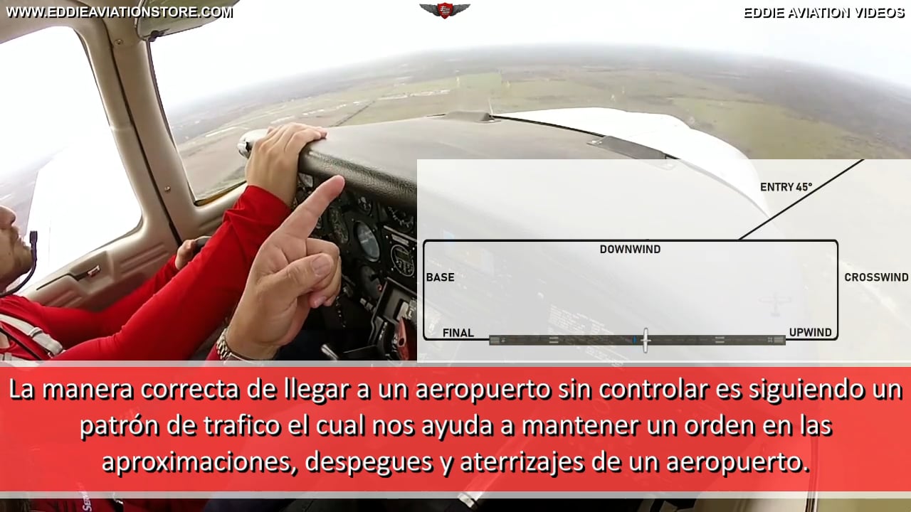 13. ¿Cómo entrar al patrón de trafico y aterrizar?
