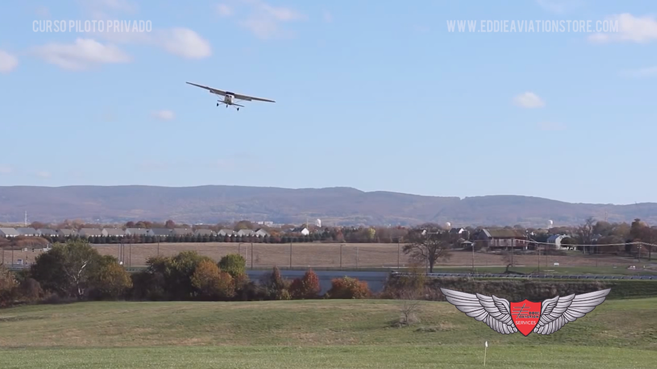 5.33 Aterrizaje con viento cruzado método bajar el ala