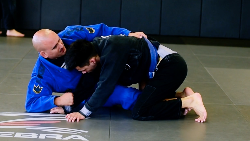 TAKING THE BACK AND CHOKING FROM BUTTERFLY