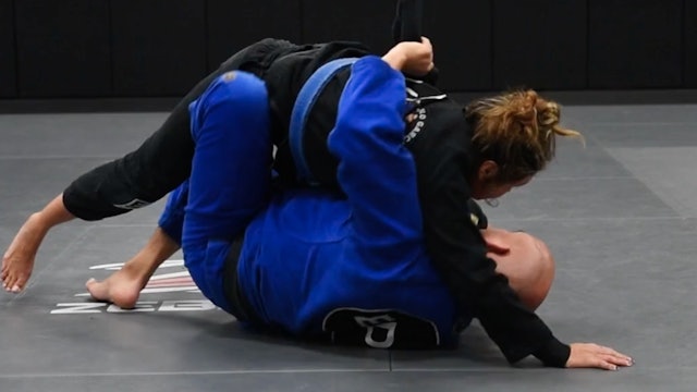 BUTTERFLY TO X GUARD SWEEP 