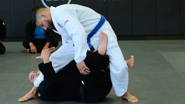 X-GUARD SWEEP TO LEG DRAG