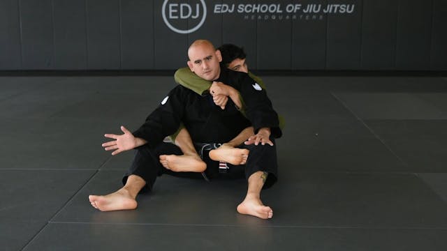 BACK DEFENSE: ESCAPE TO DEEP HALF-GUARD