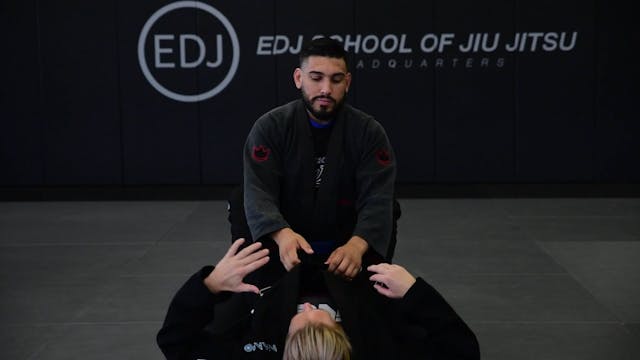 CLOSED GUARD CROSS GRIP MUSCLE SWEEP