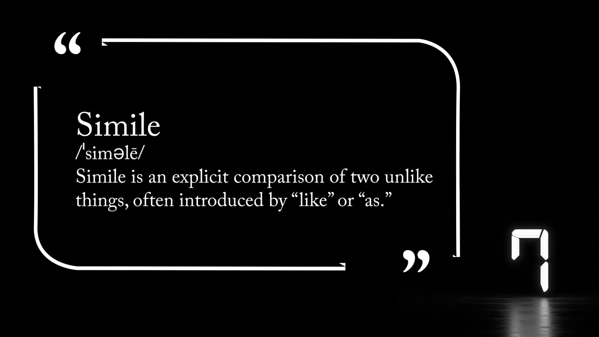 Simile Elementary 110723