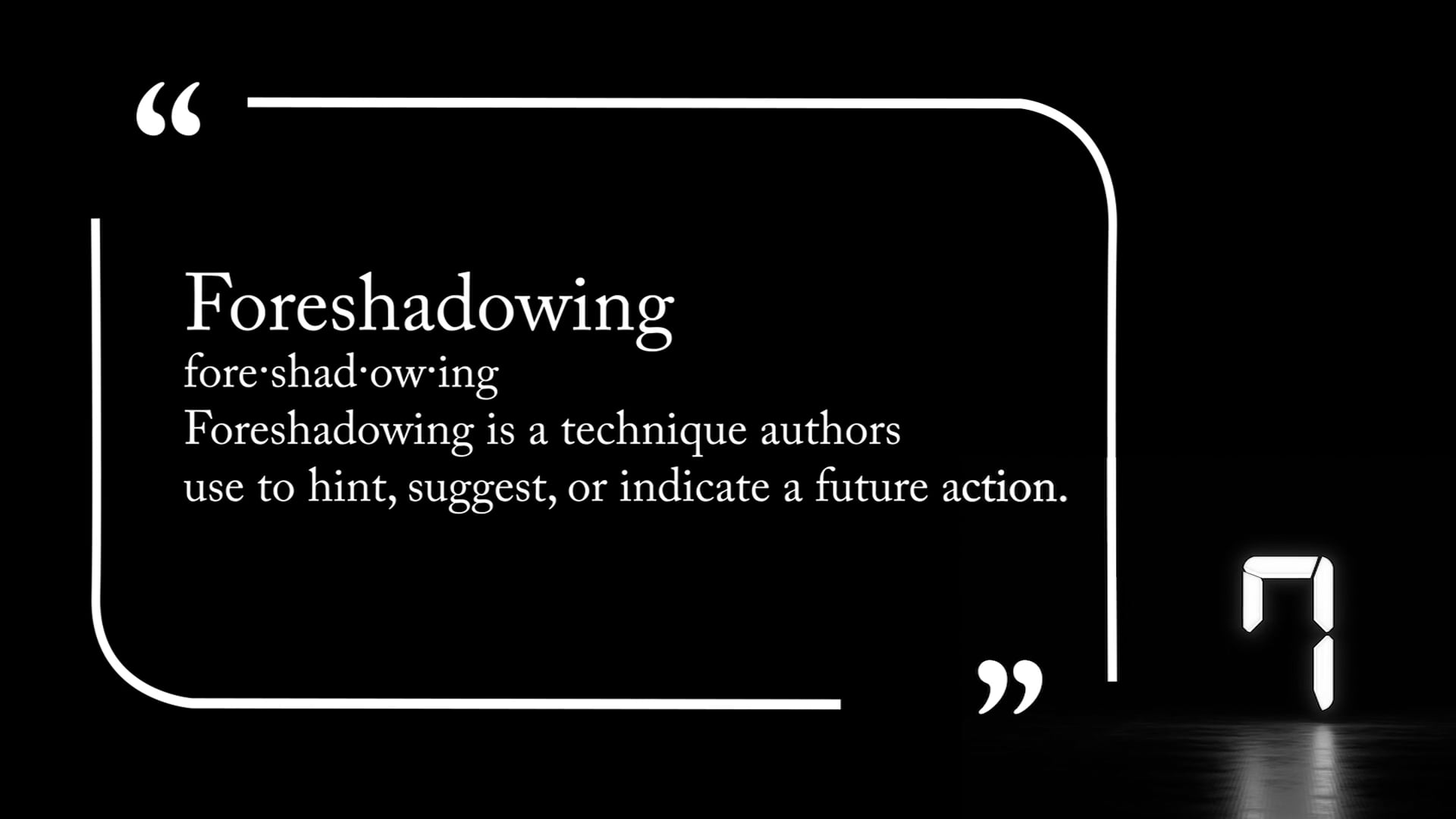 Foreshadowing-071023