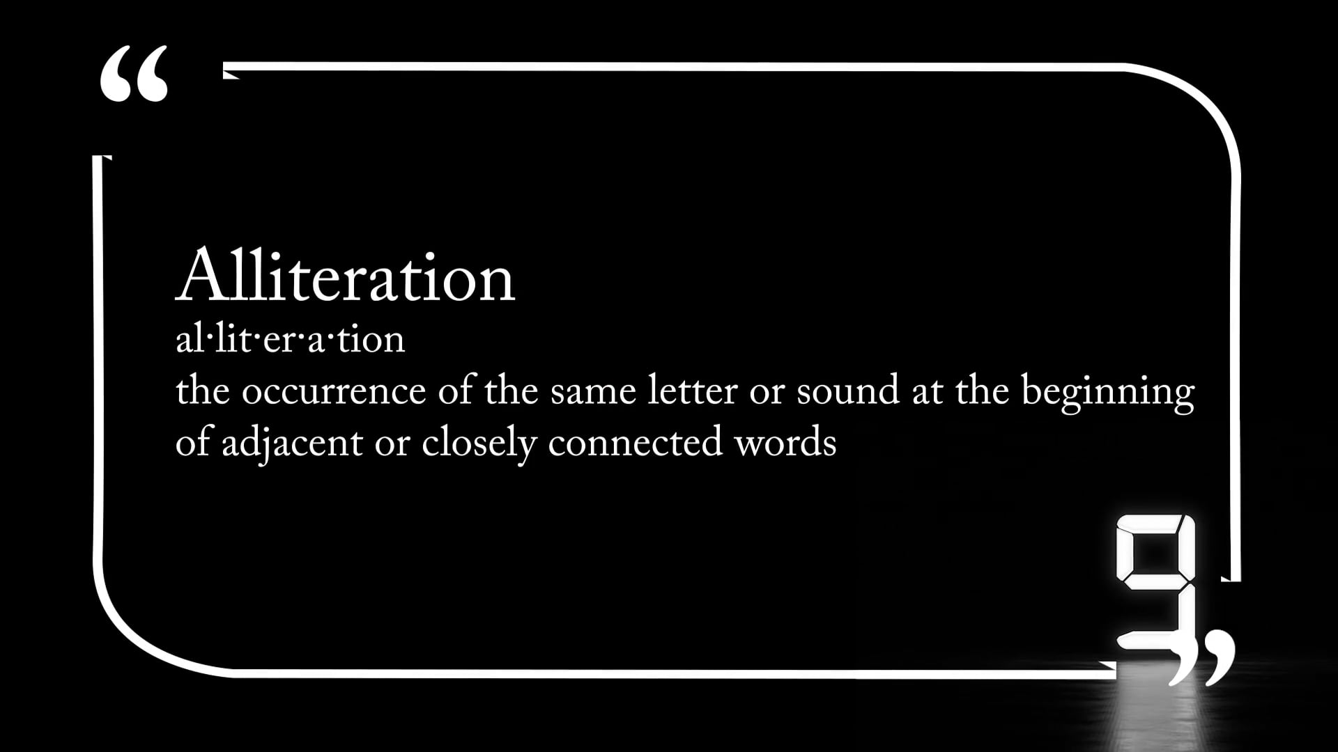 Alliteration MHE 1214