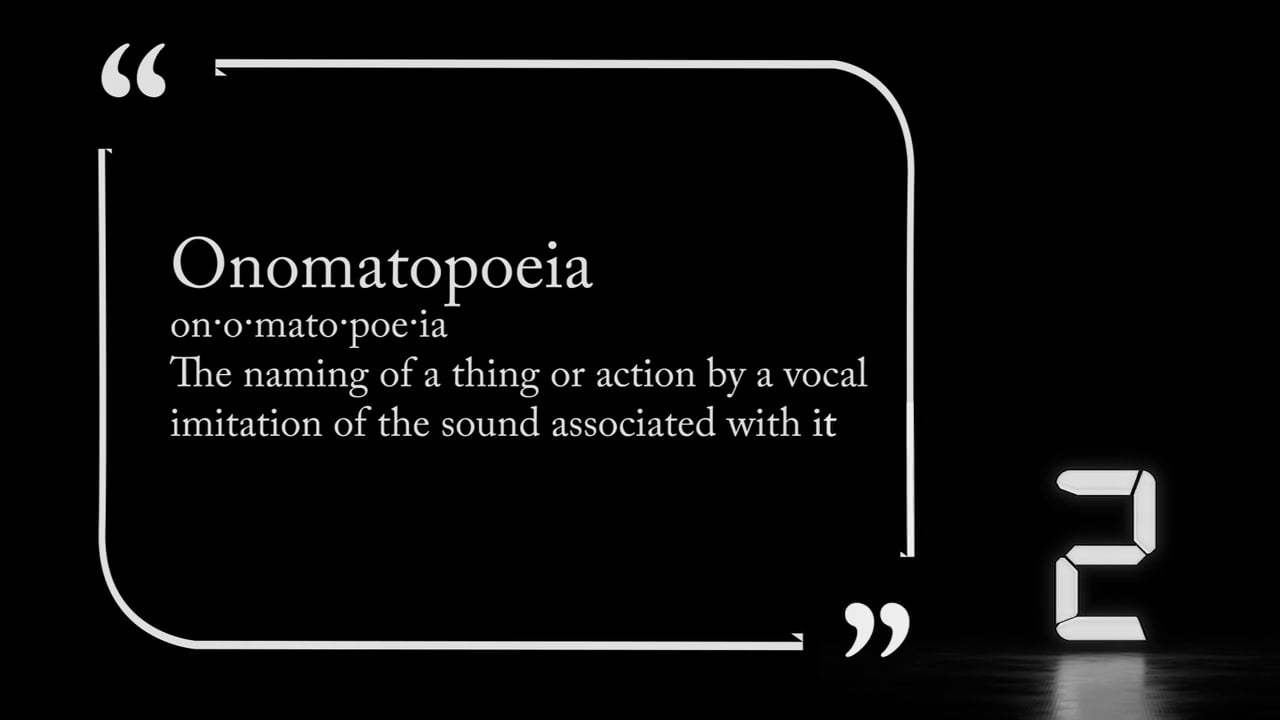 Onomatopoeia MHE 1214