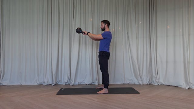 Apprentissage swing kettlebell