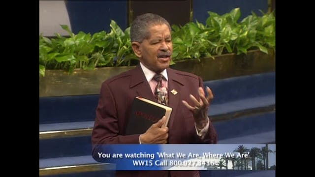 What We Are, Where We Are, What We Ha...