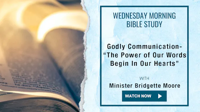 AM Bible Study - Dr. Bridgette Moore ...