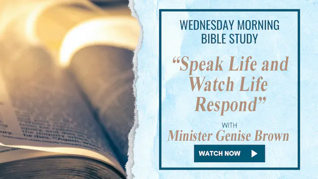 AM Bible Study - Minister Genise Brow...