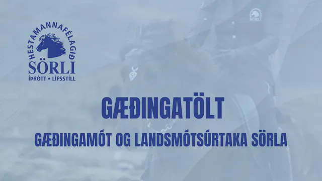 Gæðingatölt - Gæðingamót og Landsmóts...