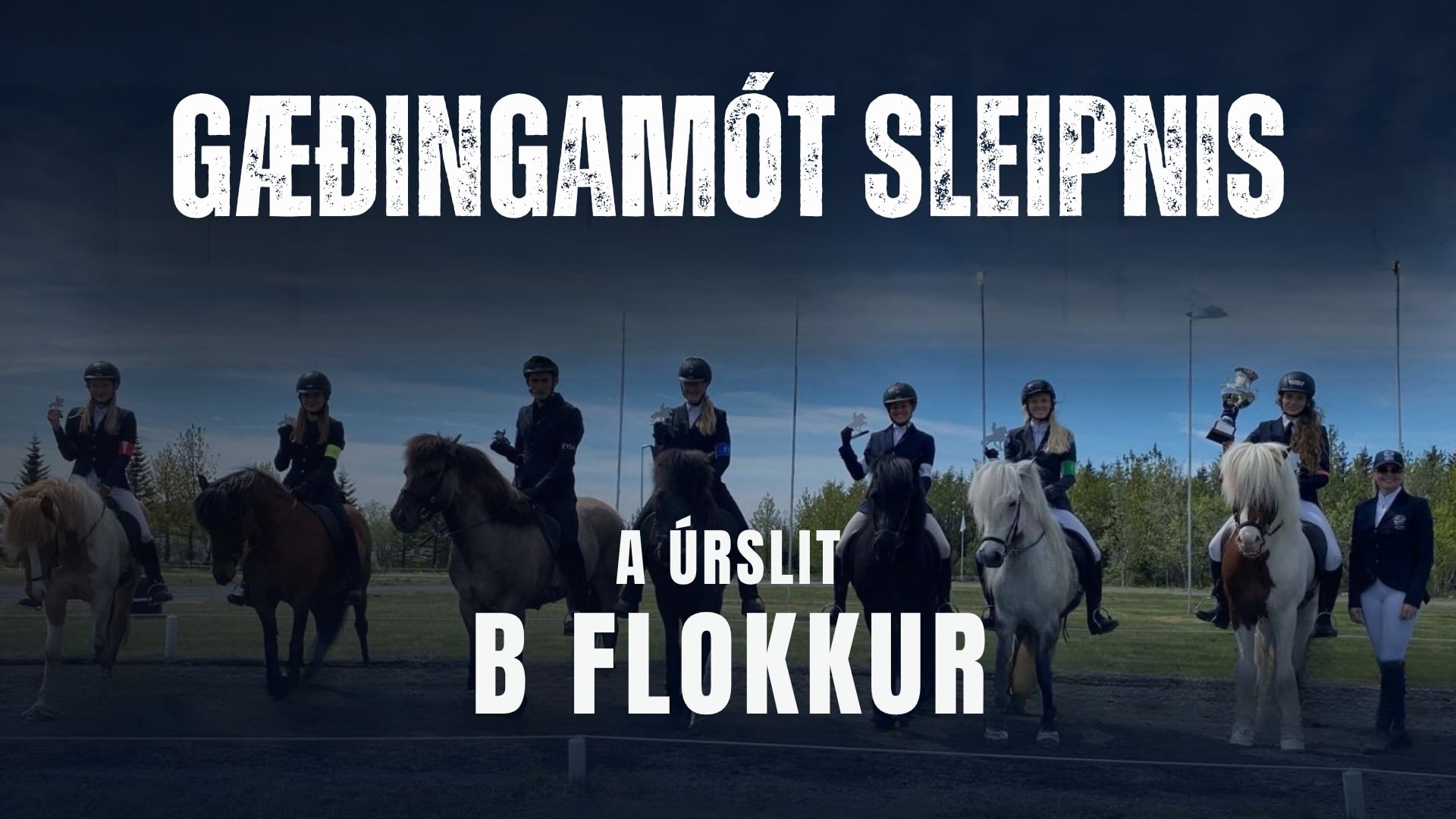 A úrslit B flokkur - Gæðingamót Sleipnis og LMúrtaka Sleipnis, Ljúfs og Háfeta