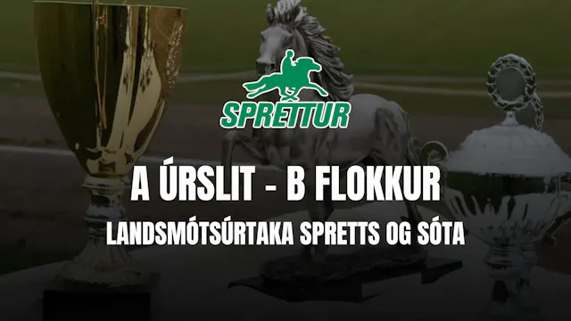 A úrslit B flokkur - Gæðingamót Spretts