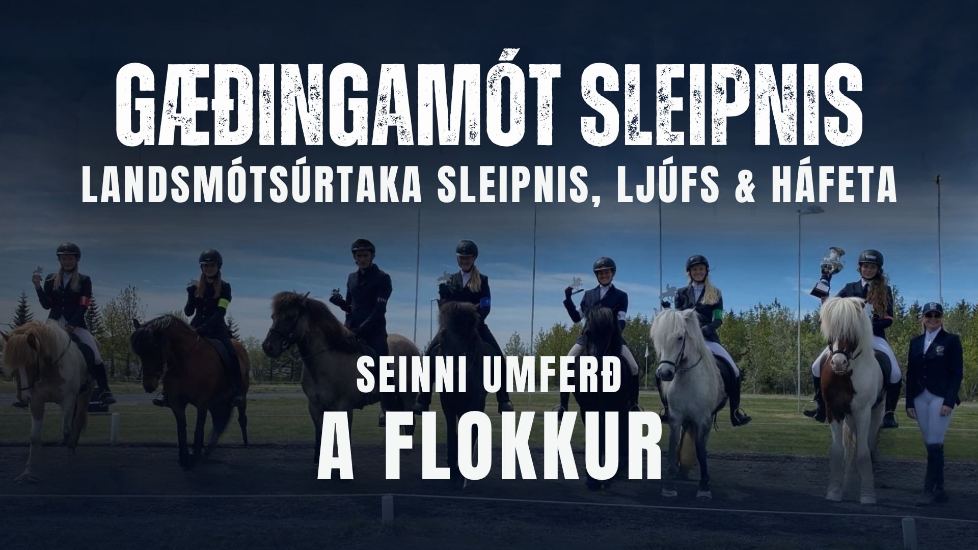 A flokkur, seinni umferð - Landsmótsúrtaka Sleipnis, Ljúfs og Háfeta