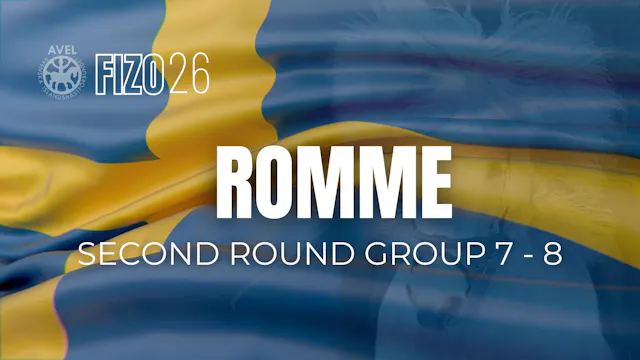 29. May - FIZO Romme, second round 7 - 8
