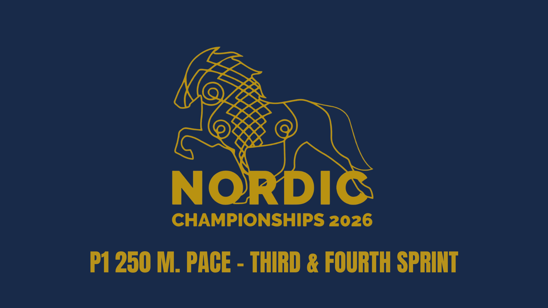 P1 250 m. pace race 3. & 4. sprint