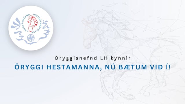 Öryggismyndband LH - Reiðtygi