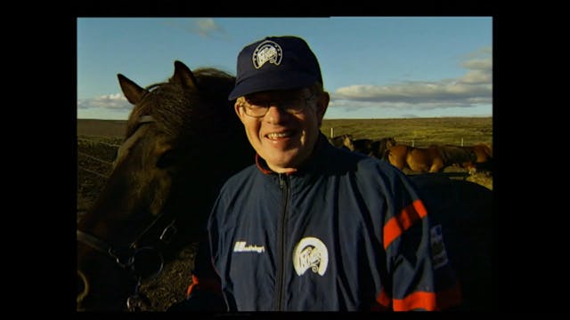 Hestamenn eru á leið á landsmót hesta...