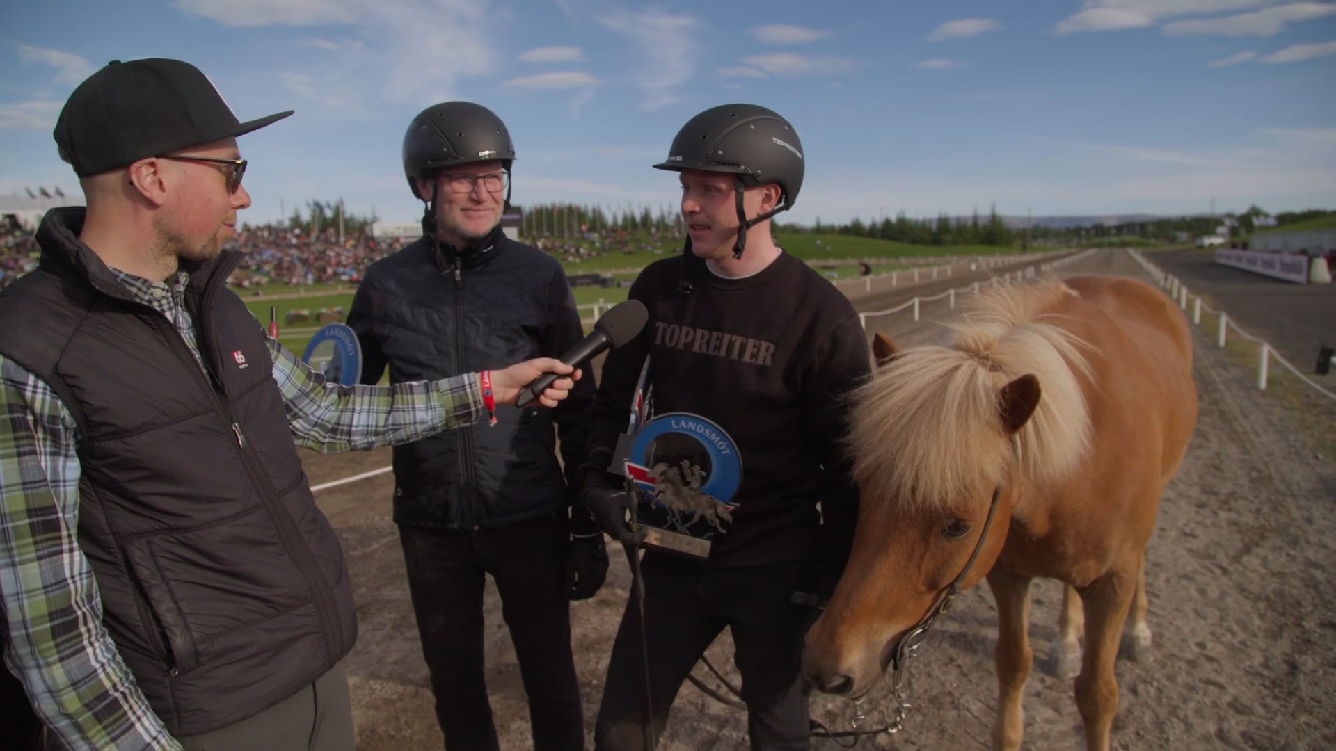 LM´24 Konráð Valur Sveinsson og Sveinn Ragnarsson eftir sigur í skeiði