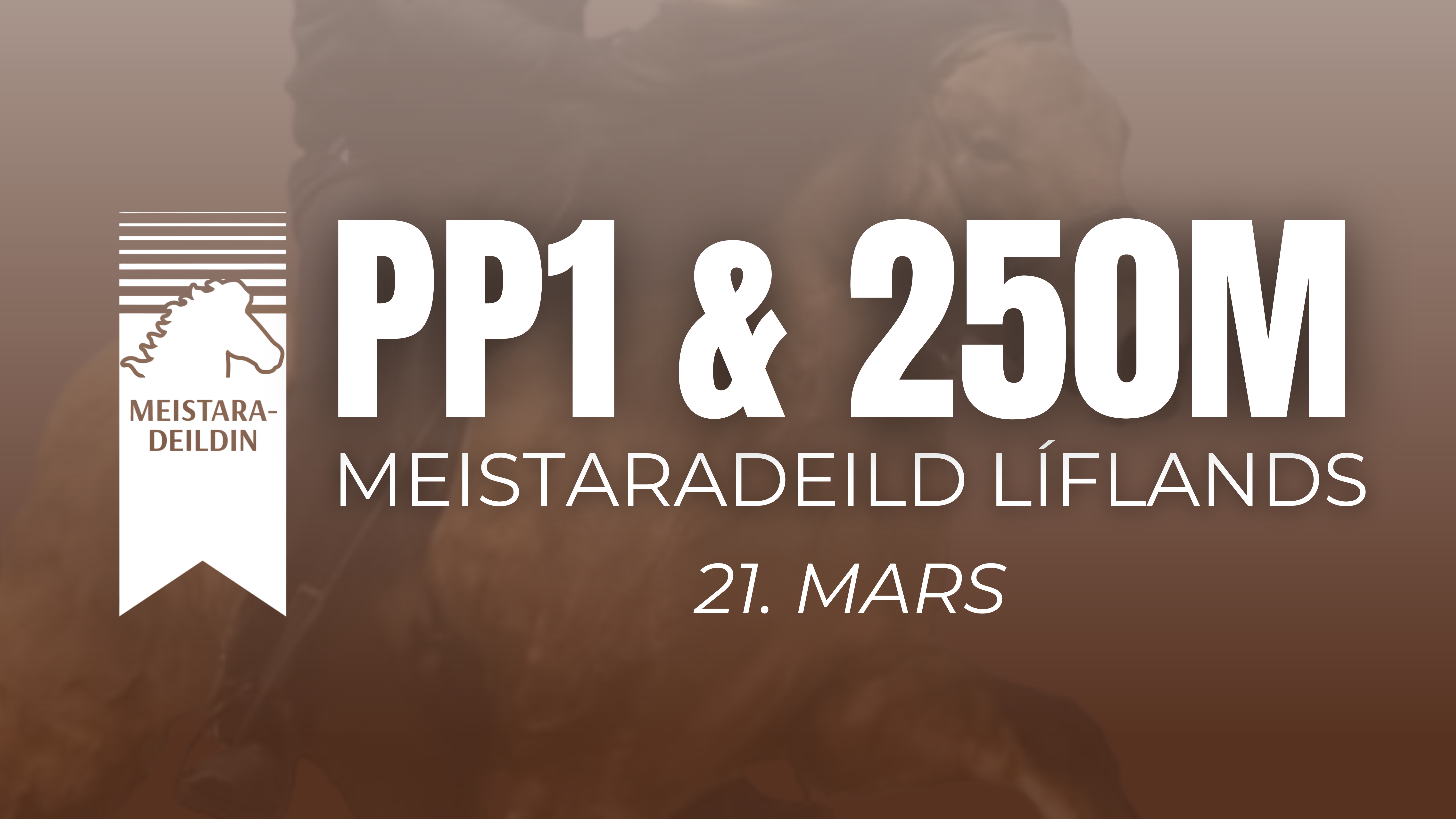 21. mars Meistaradeild Líflands - Gæðingaskeið og 150m skeið