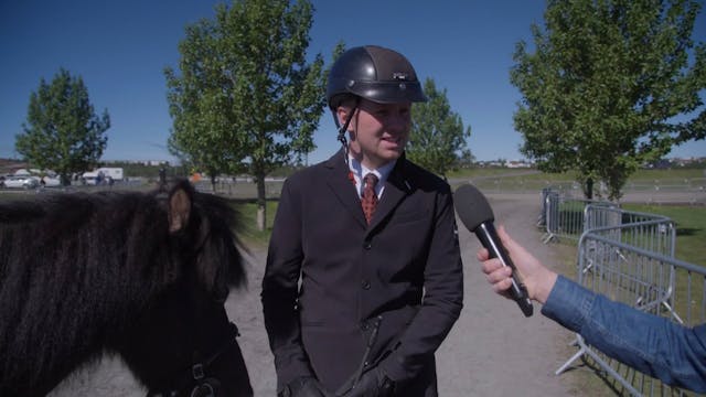 Gústaf Ásgeir eftir sigur í fjórgangi...