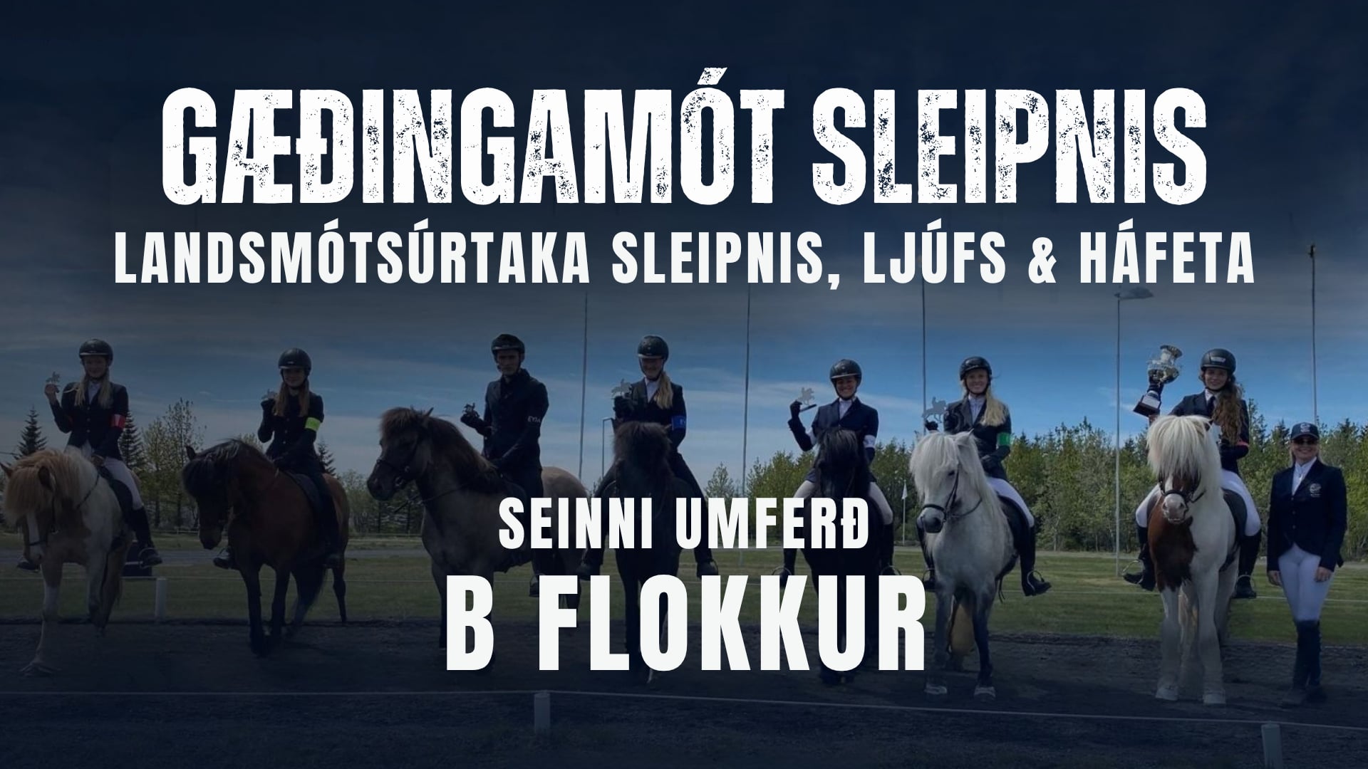 B flokkur, seinni umferð - Landsmótsúrtaka Sleipnis, Háfeta og Ljúfs
