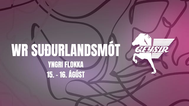 WR Suðurlandsmót yngri flokka - Tölt ...