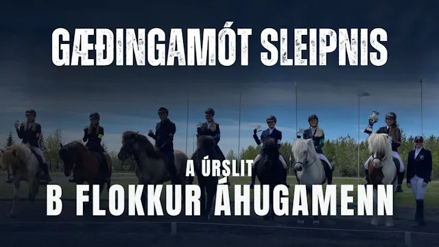 A úrslit B flokkur áhugamenn - Gæðing...