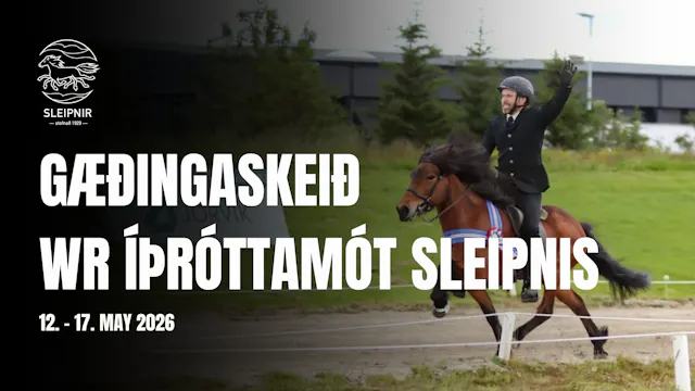 Gæðingaskeið - WR Íþróttamót Sleipnis