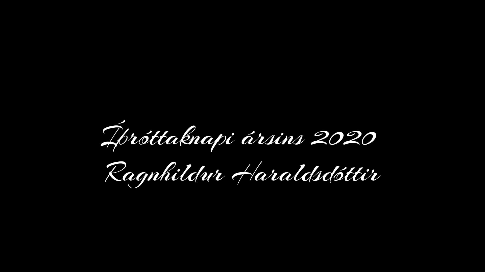 Íþróttaknapi ársins 2020  Ragnhildur Haraldsdóttir