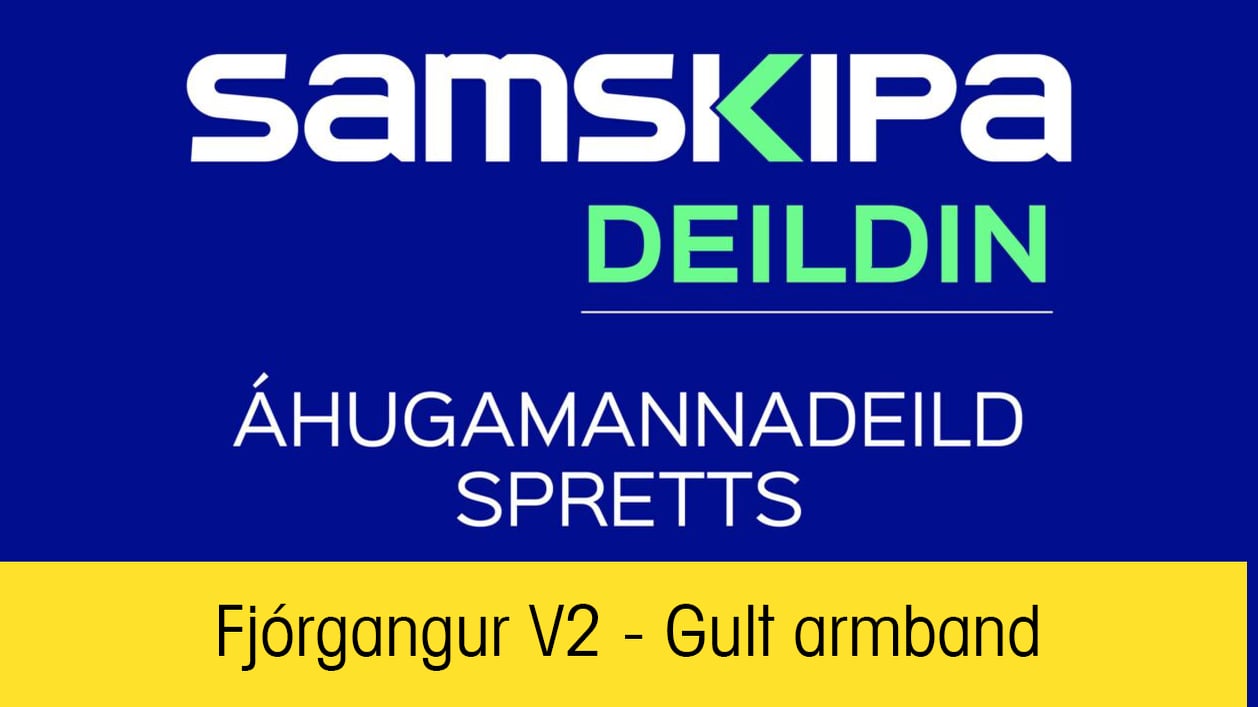 Áhugamannadeild Spretts - Fjórgangur V2 - Gult armband
