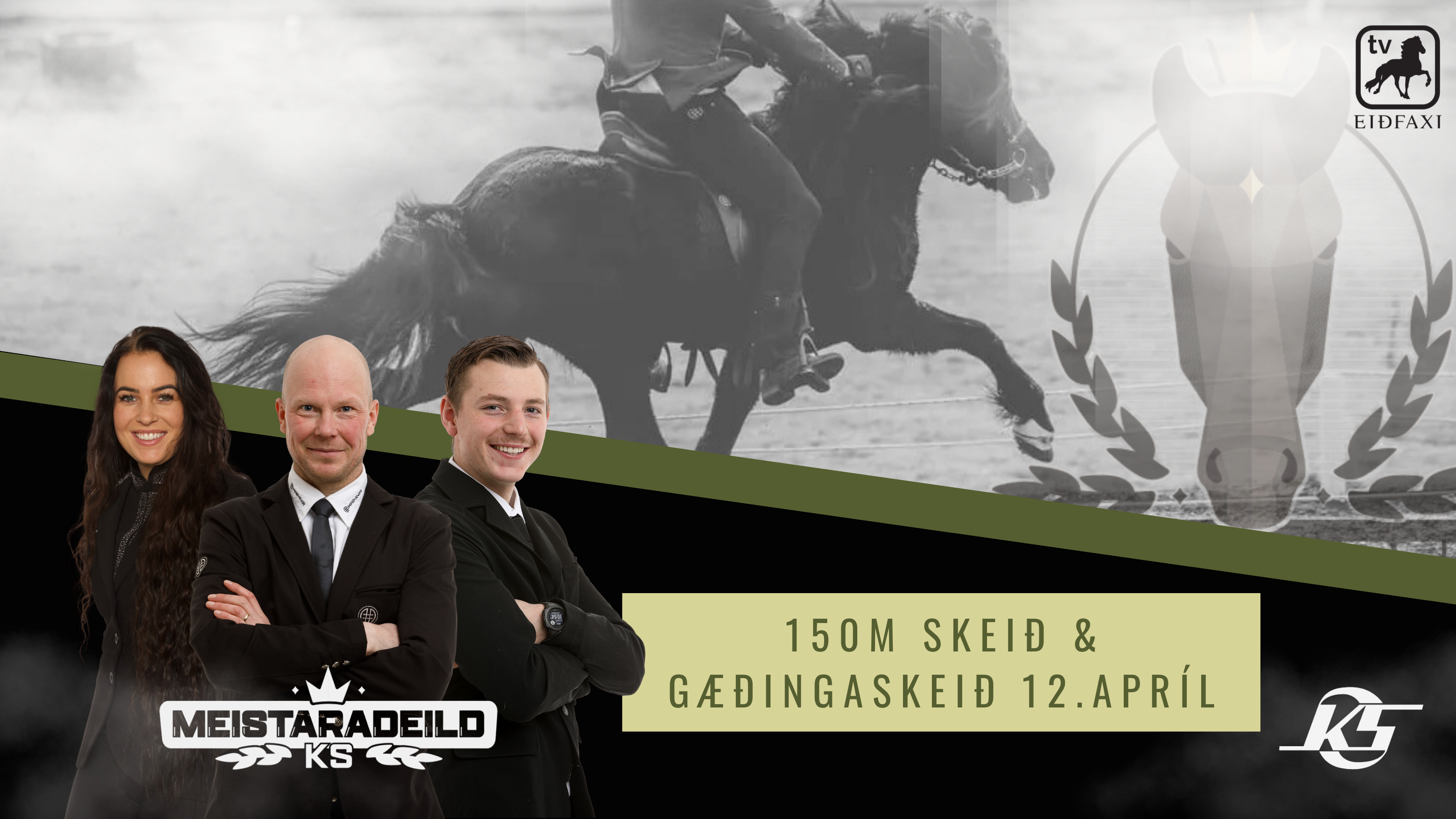 12. apríl Meistaradeild KS - Gæðingaskeið PP1 og 150 m skeið