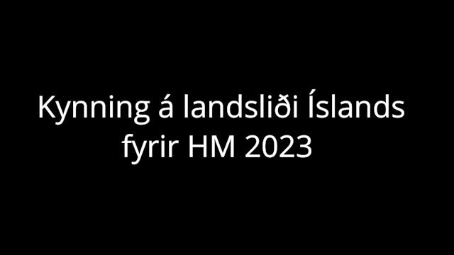 Kynning á landsliðshóp Íslands fyrir ...