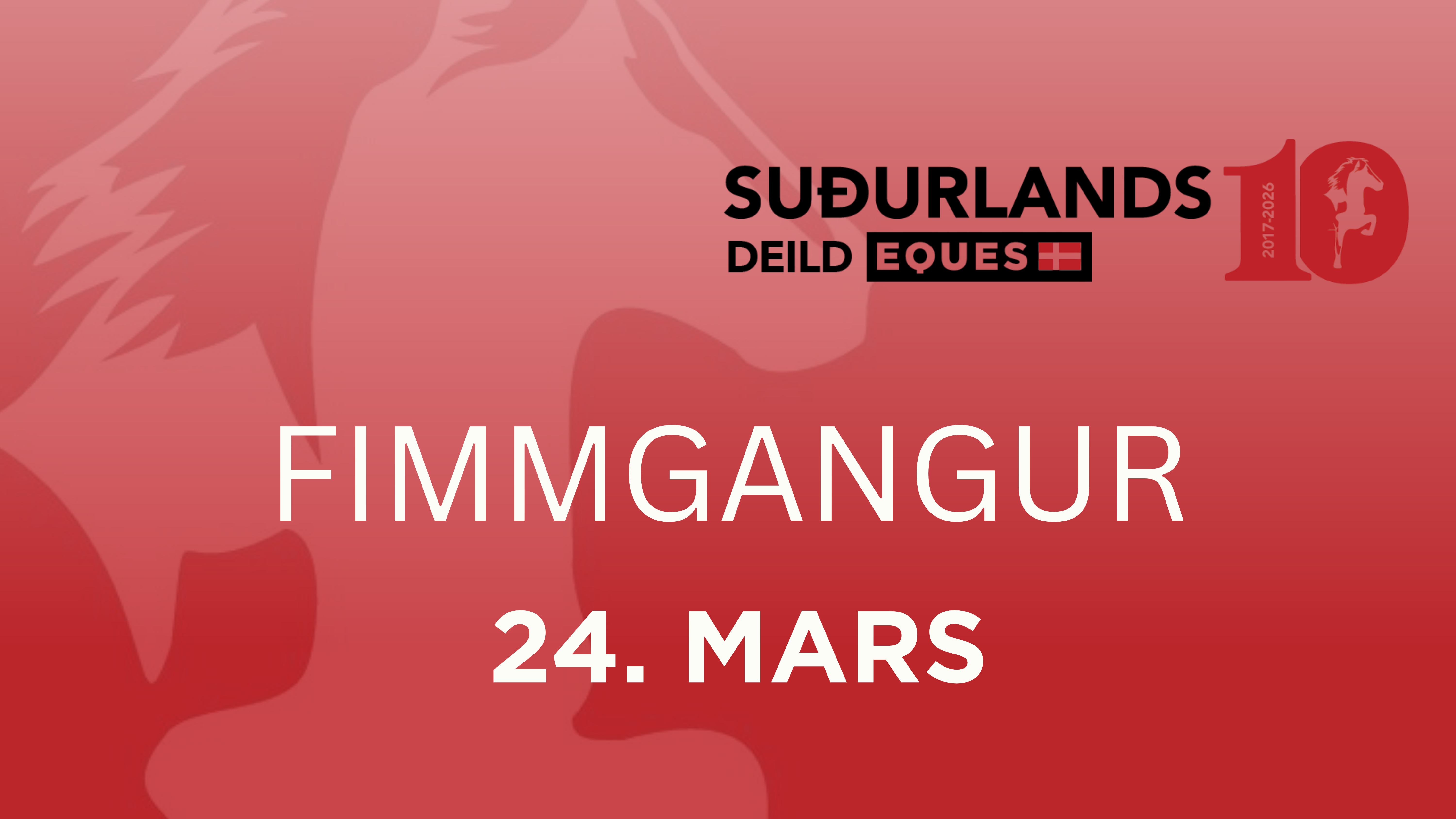 24. mars Suðurlandsdeild - Fimmgangur