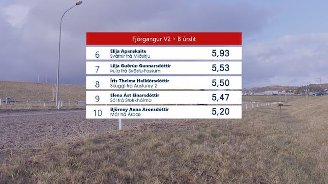 Fjórgangur V2 - 1. flokkur - B úrslit...
