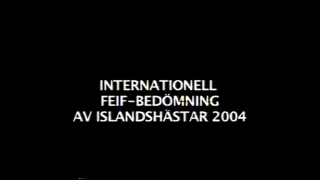 Bedömning AV Islandshastar 2004